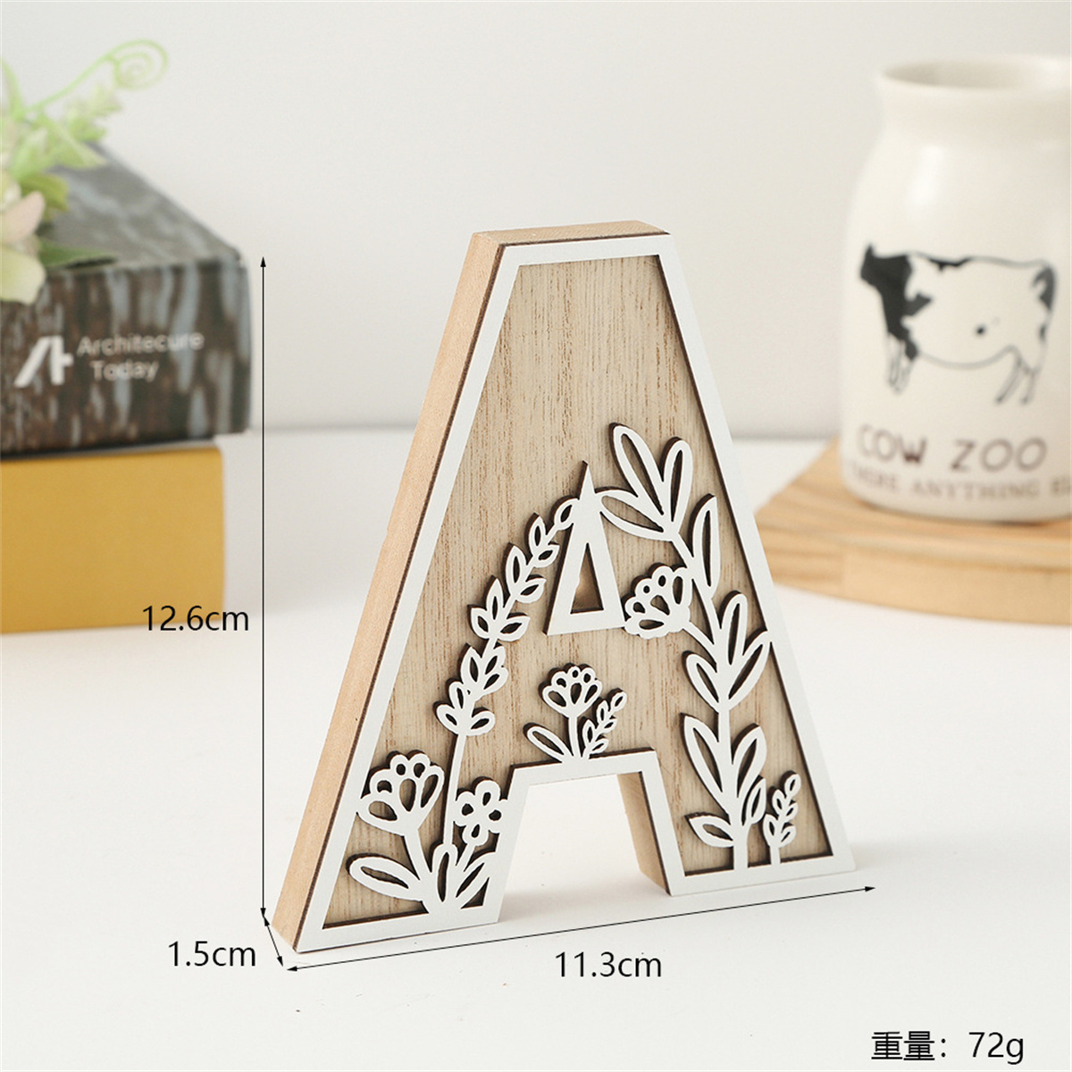 1Pcs Raw Wood White Engrave 26 - đánh giá và giá Art Craft Birthday Party