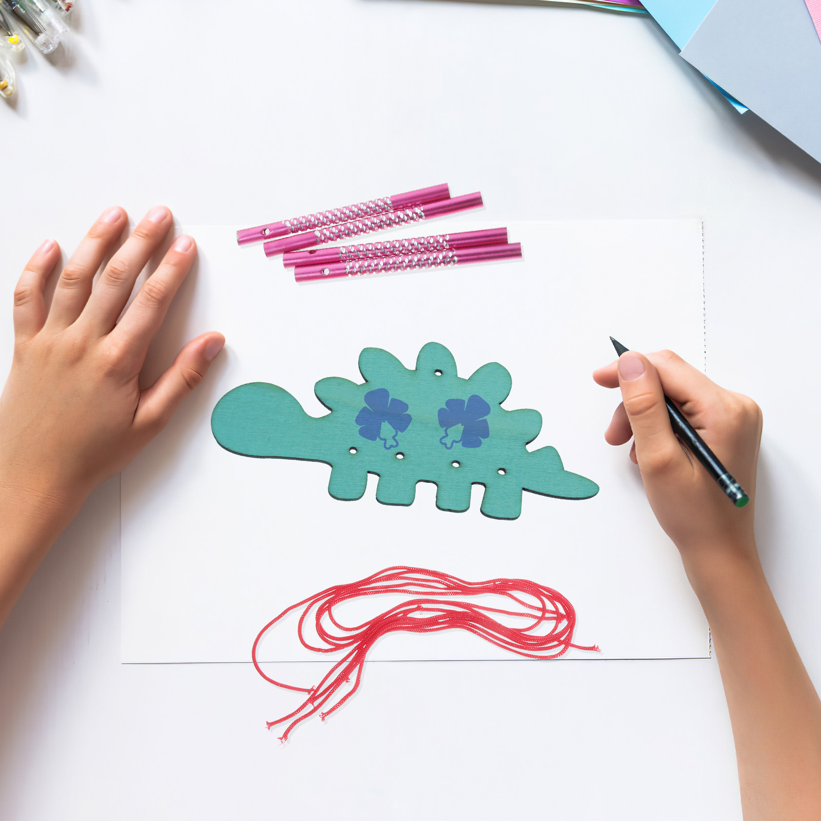 8Sets Paintable Wooden Wind Ch - đánh giá và giá Art Craft Kids