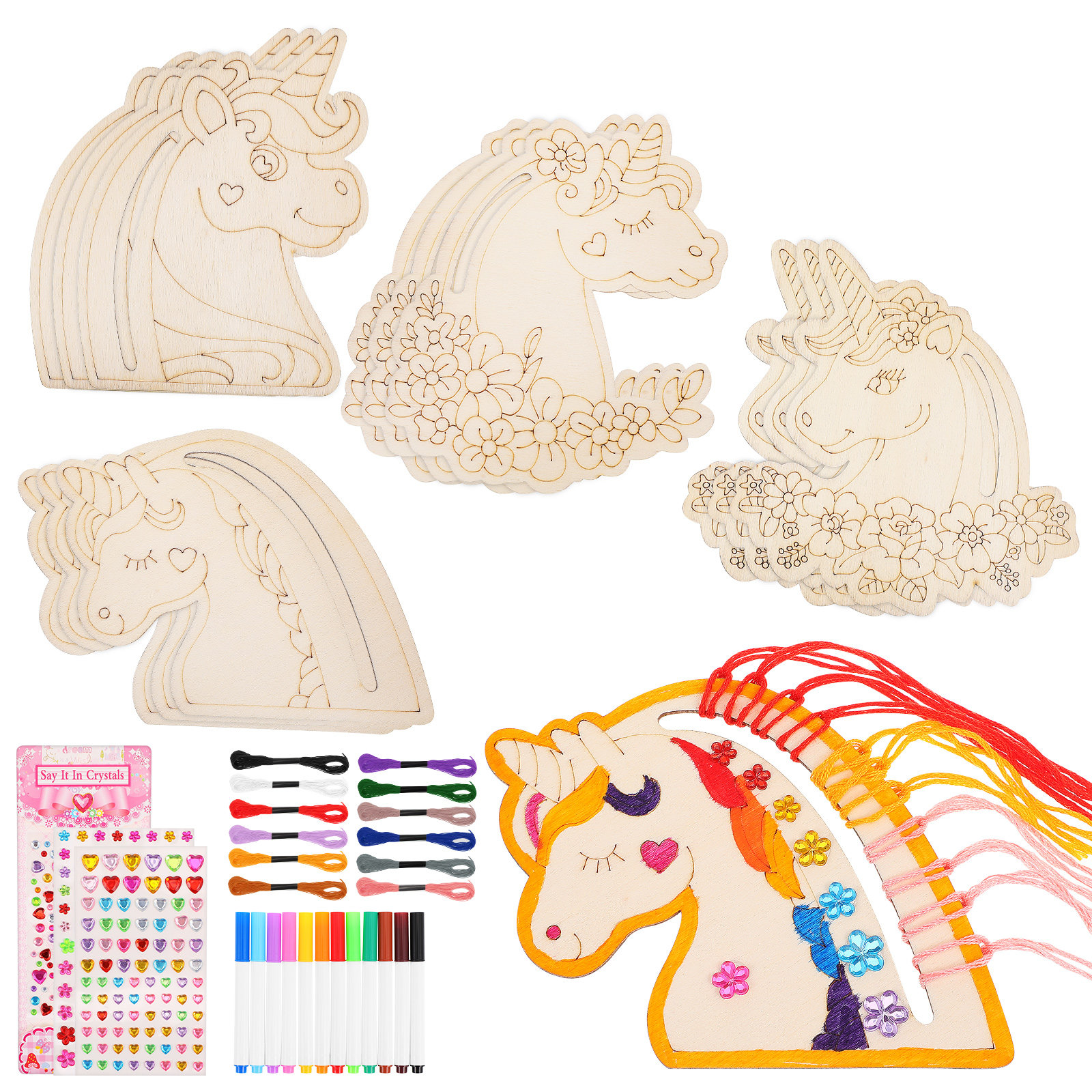 1Set Unicorn Coloring Kit Unpa - đánh giá và giá Art Craft Birthday Party