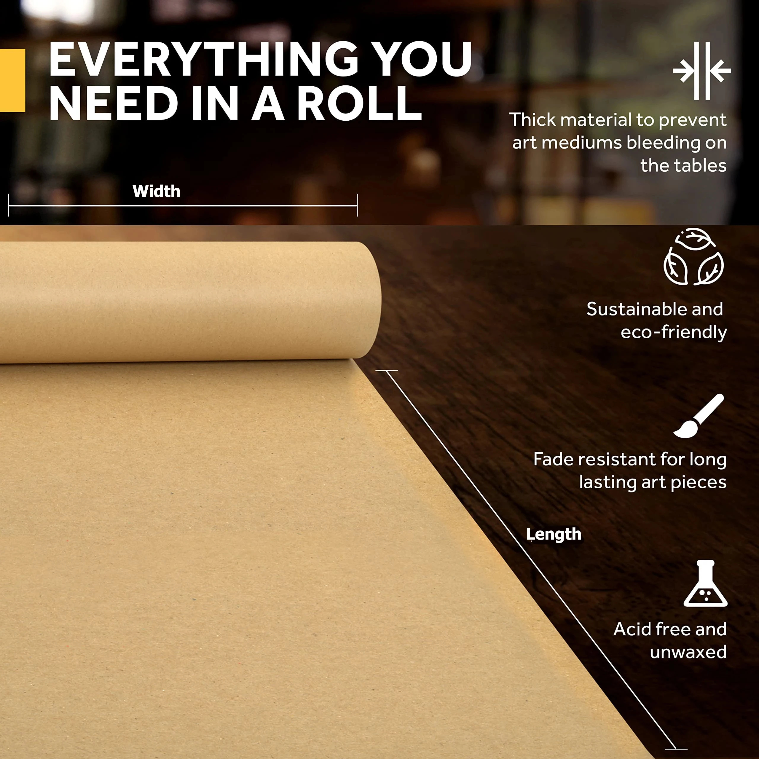 Kraft Paper Brown Ideal for Gi - đánh giá và giá Art Craft Birthday Party