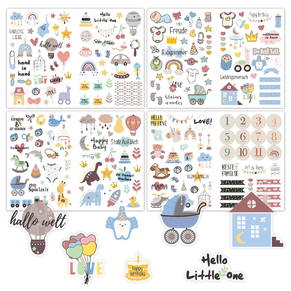 4 sheets/pack Baby Scrapbook S - đánh giá và giá Art Craft 6 Year Old