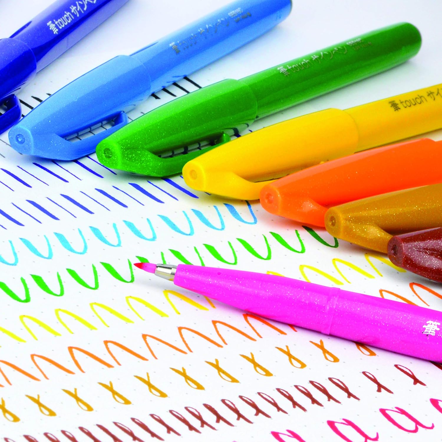 Fude Brush Tip Markers, 12 Ass - đánh giá và giá Watercolor Brush Pen
