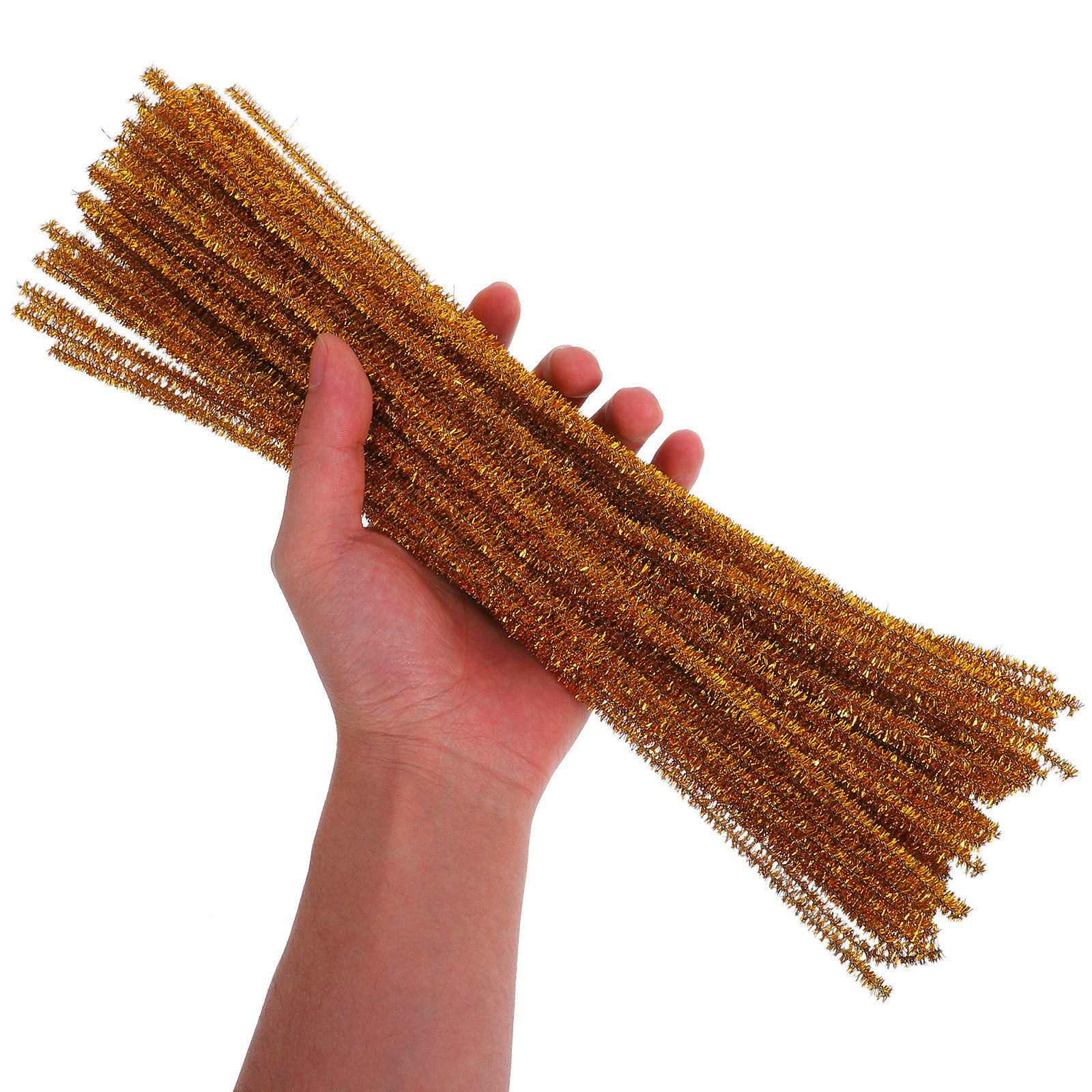 100Pcs Shiny Gold Glitter Pipe - đánh giá và giá Art Craft Kids