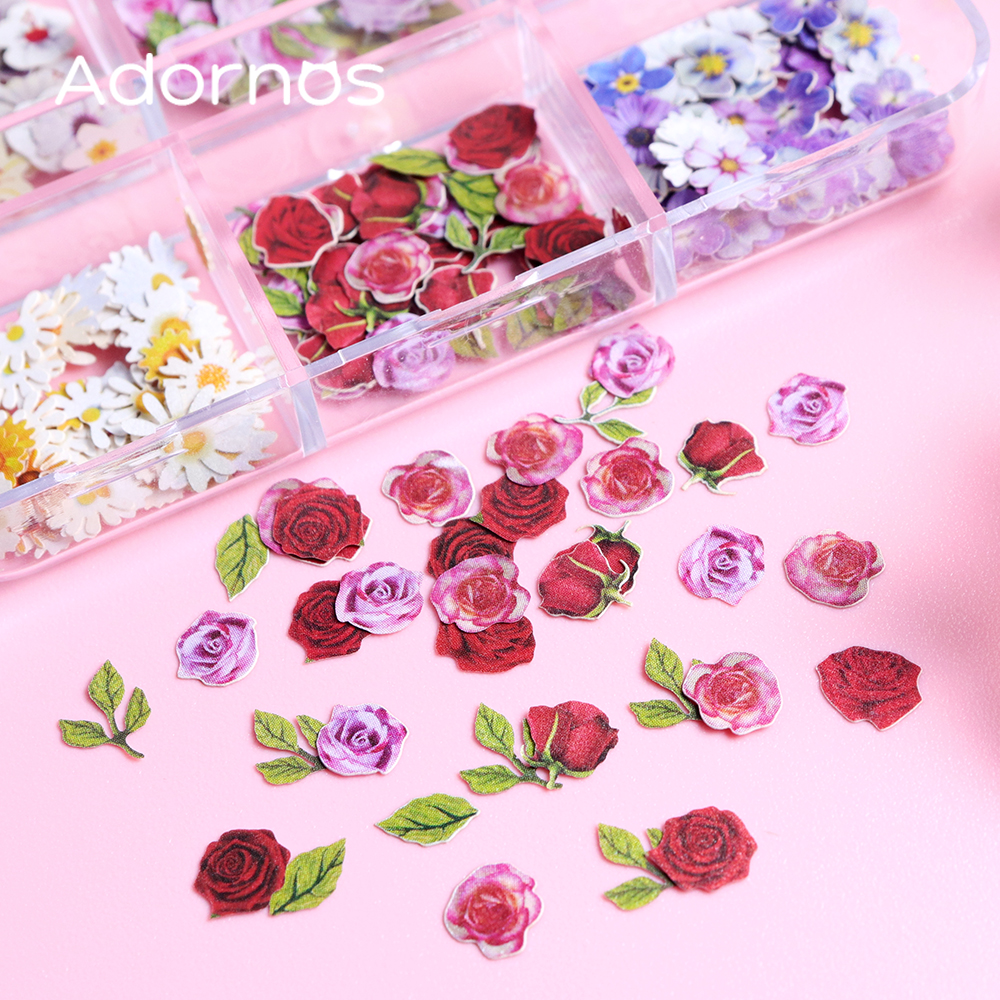 6 Grids Flowers Wood Pulp Chip - đánh giá và giá Art Craft With Leaves