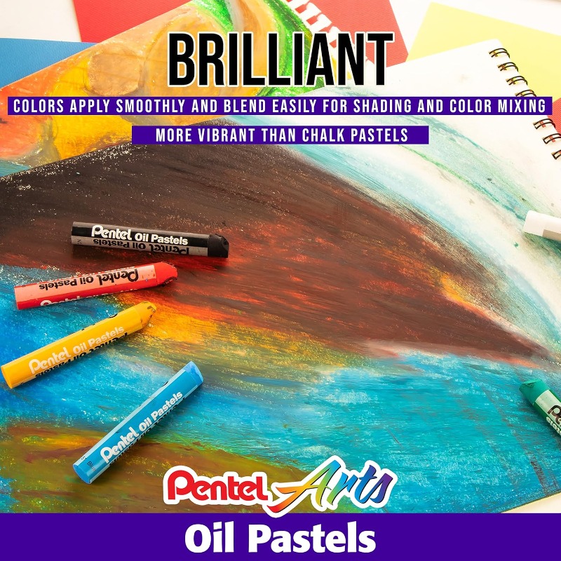 Pentel Arts Oil Pastel Set 6/1 - đánh giá và giá Chalk Pastel Set