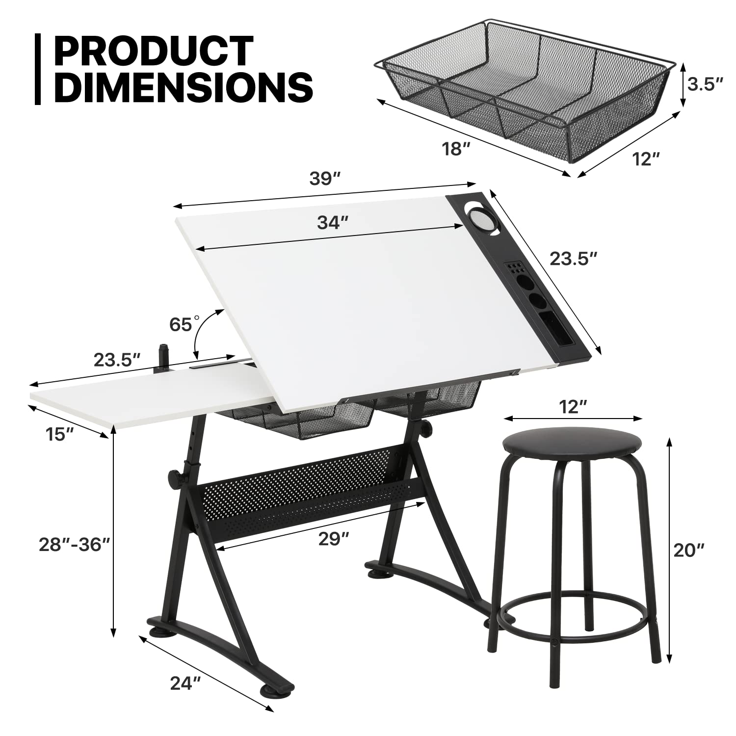 Adjustable Drafting Desk with  - đánh giá và giá Art & Craft Teacher Vacancy