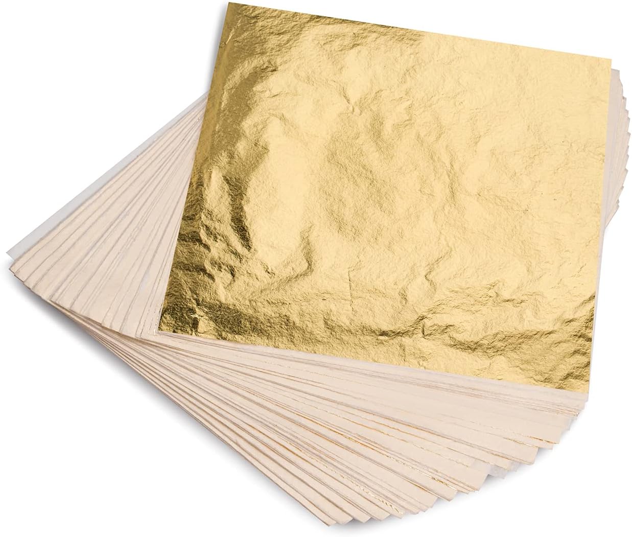 100 Gold Leaf Sheets 14x14 cm  - đánh giá và giá Art Craft Diy