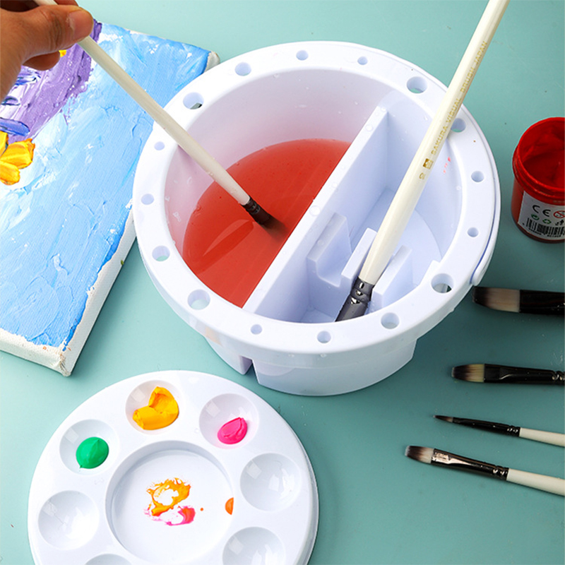 3-in-1 Brush Washer Bucket wit - đánh giá và giá Watercolor Brush Pen