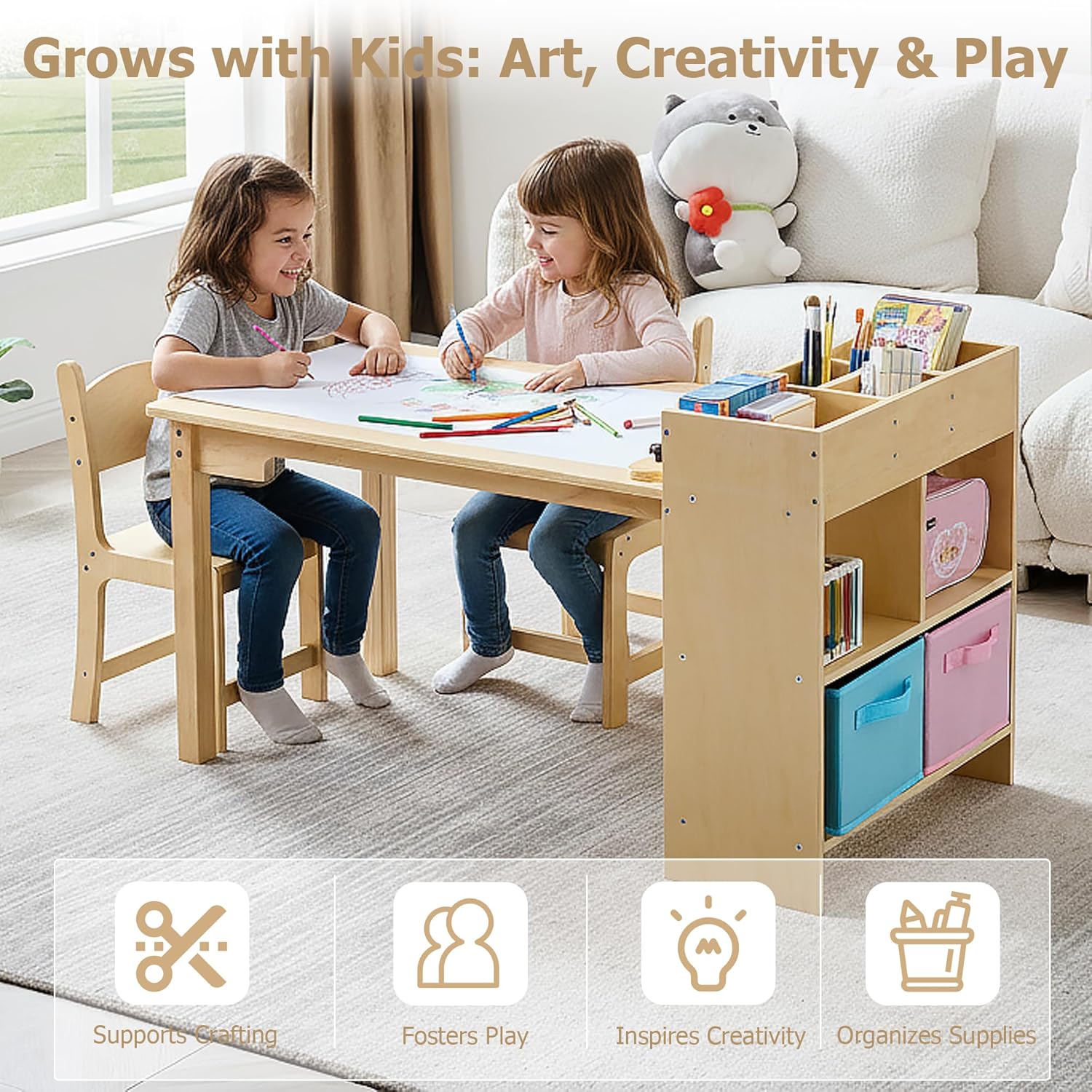 Kids Art Table and 2 Chairs Se - đánh giá và giá School Of Art X Craft
