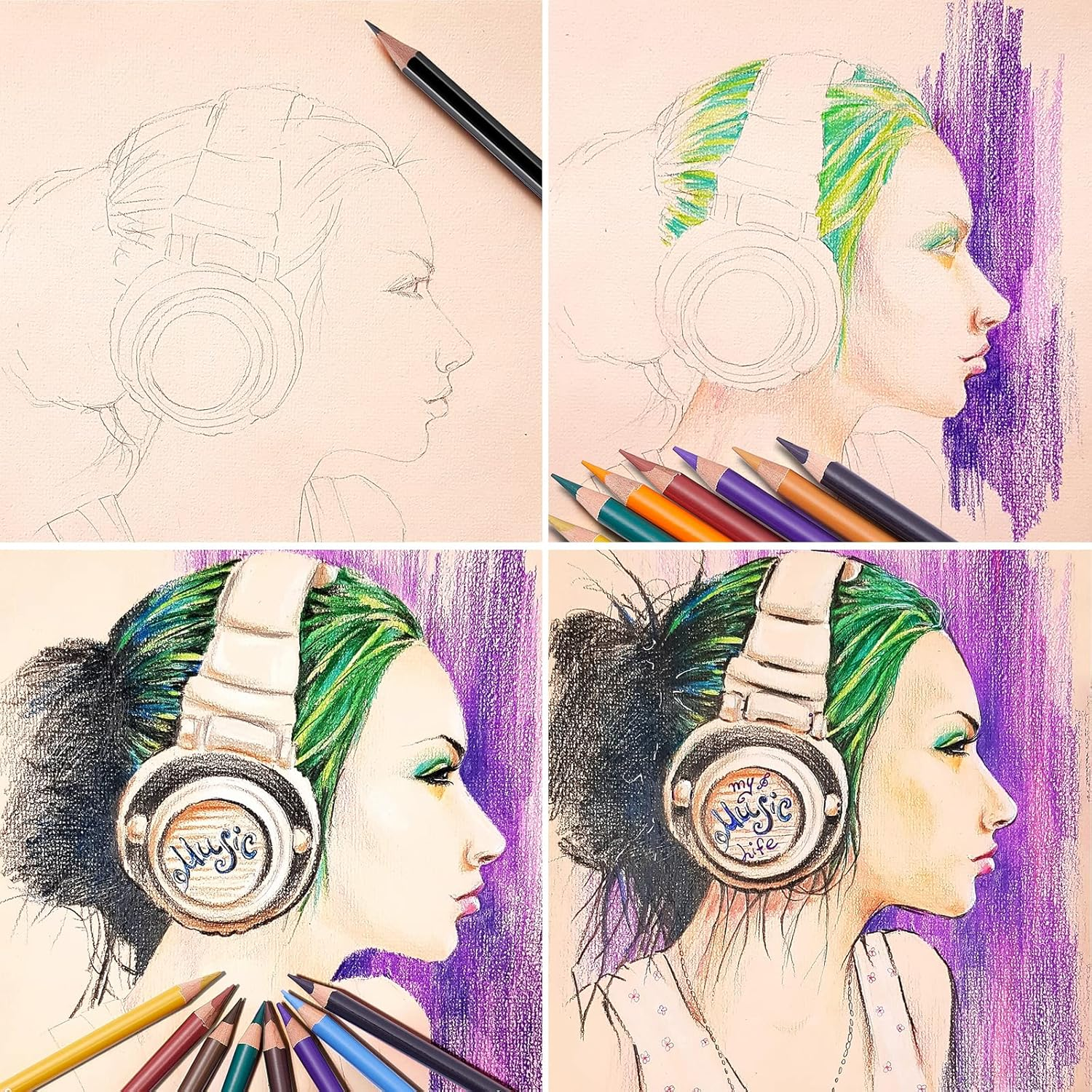 24 Premium Colored Charcoal Pe - đánh giá và giá Chalk Pastel Set