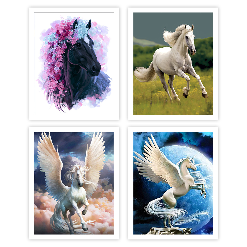 1pc frameless Painting By Numb - đánh giá và giá Art Craft Horse