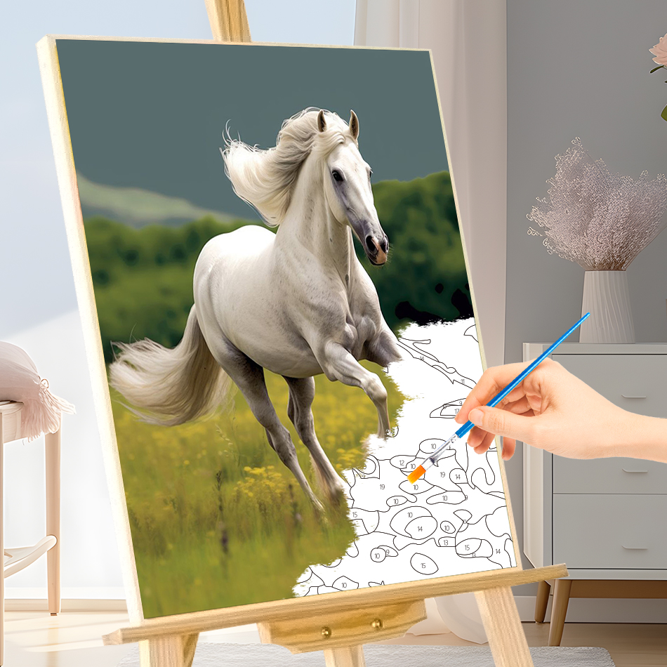 1pc frameless Painting By Numb - đánh giá và giá Art Craft Horse