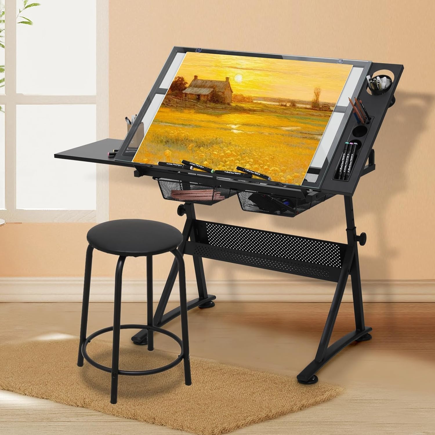 Drafting Table with Height Adj - đánh giá và giá Art & Craft Teacher Vacancy