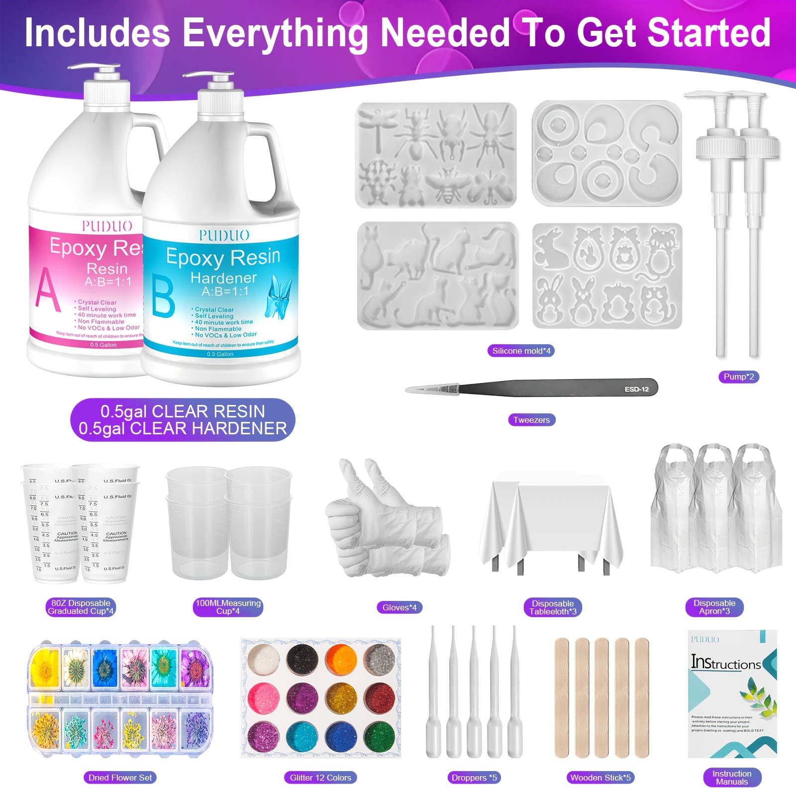 [Pro Epoxy Resin Kit] 1 Gallon - đánh giá và giá Art Craft Bar