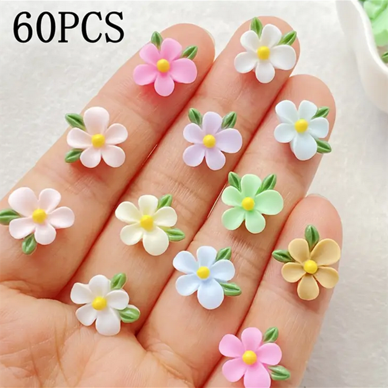 60pcs Mixed Resin Mini Colorfu - đánh giá và giá Art Craft With Leaves