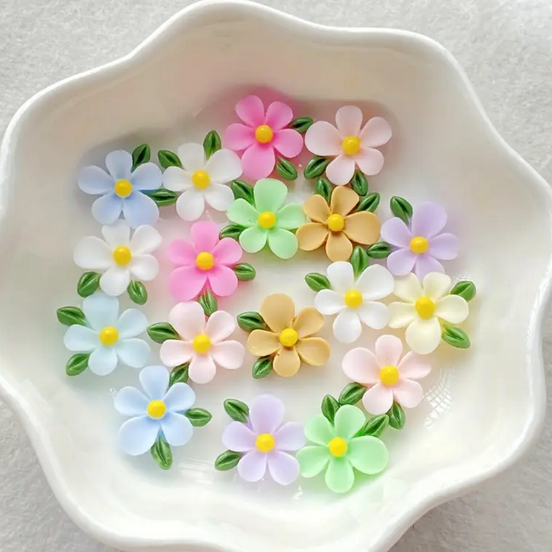 60pcs Mixed Resin Mini Colorfu - đánh giá và giá Art Craft With Leaves