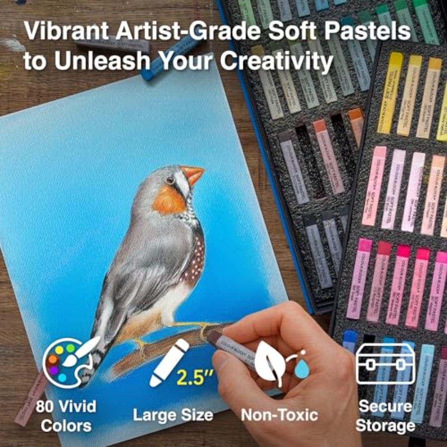 Soft Pastels for Artists - 80  - đánh giá và giá Chalk Pastel Set