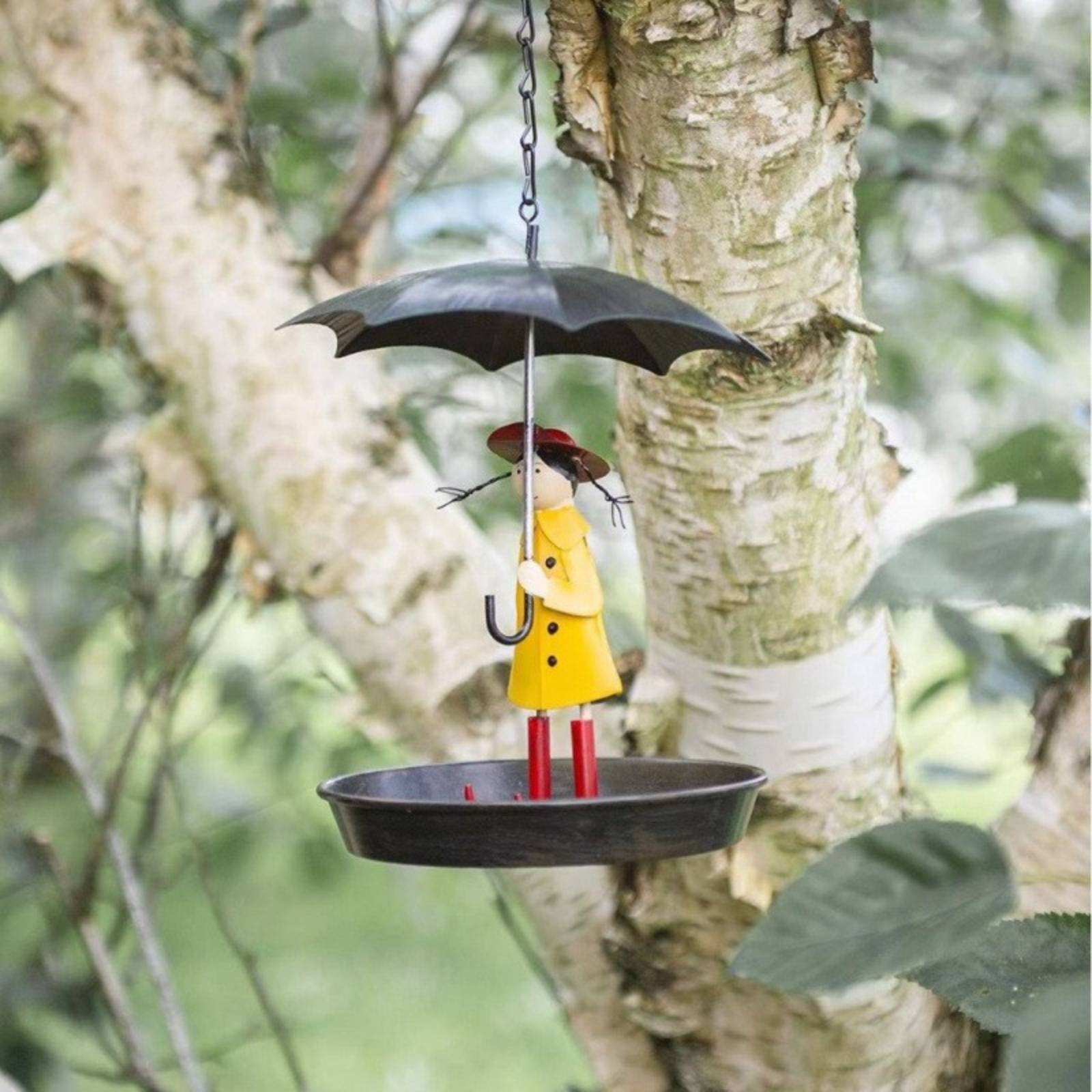 Girl with Umbrella Bird Feeder - đánh giá và giá Art Craft & Architecture