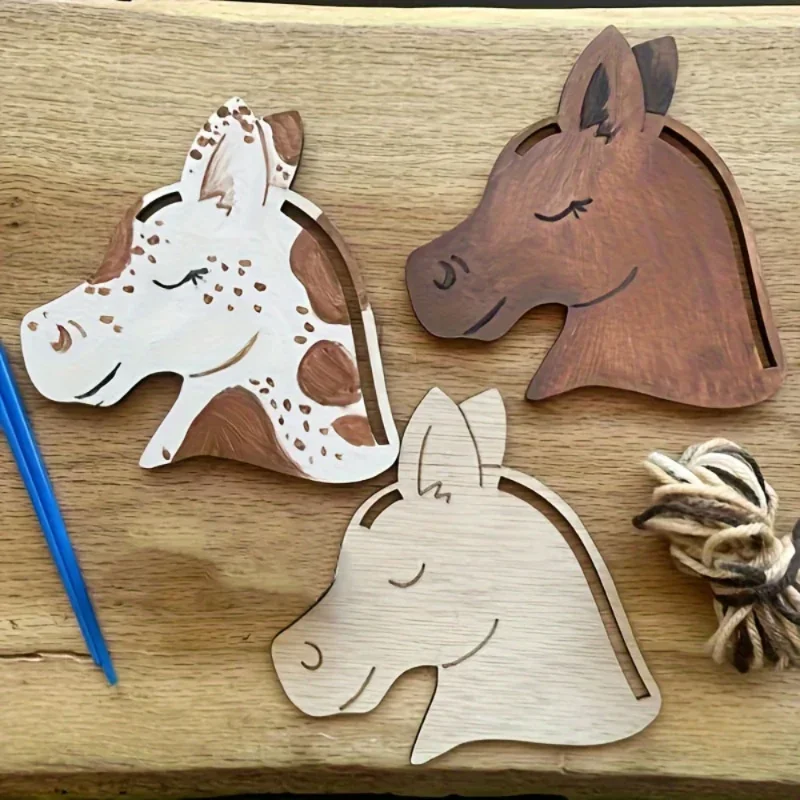 High-quality DIY Wooden Horse  - đánh giá và giá Art Craft Horse