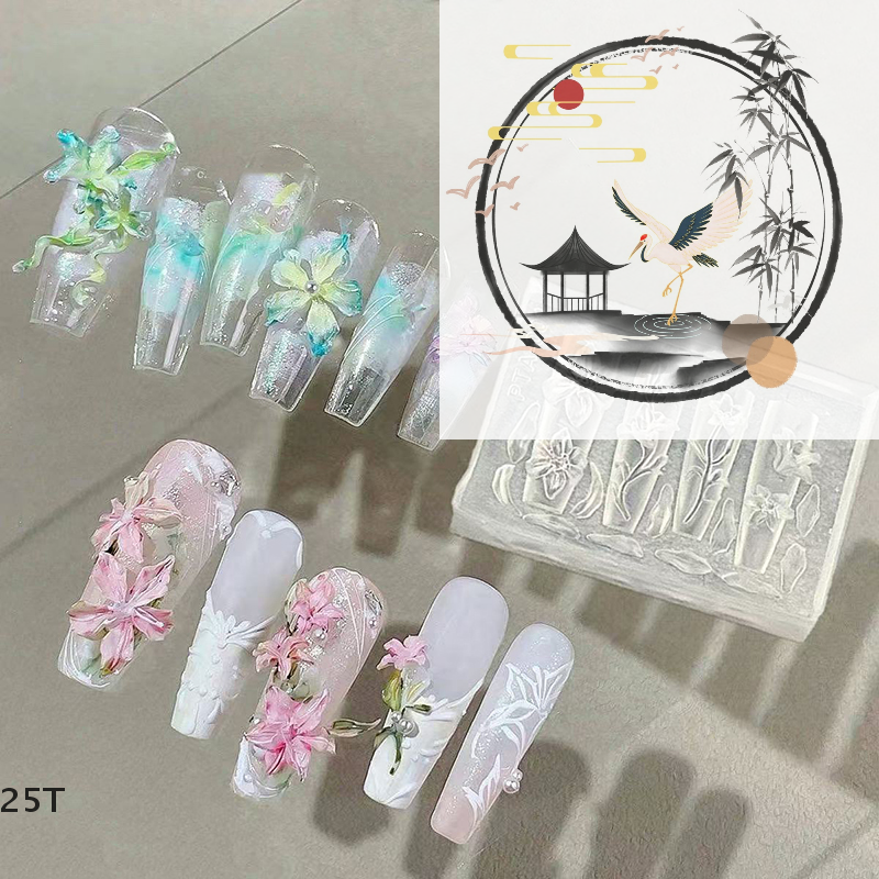 3D Mold Silicone Nail Art Deco - đánh giá và giá Art Craft Template