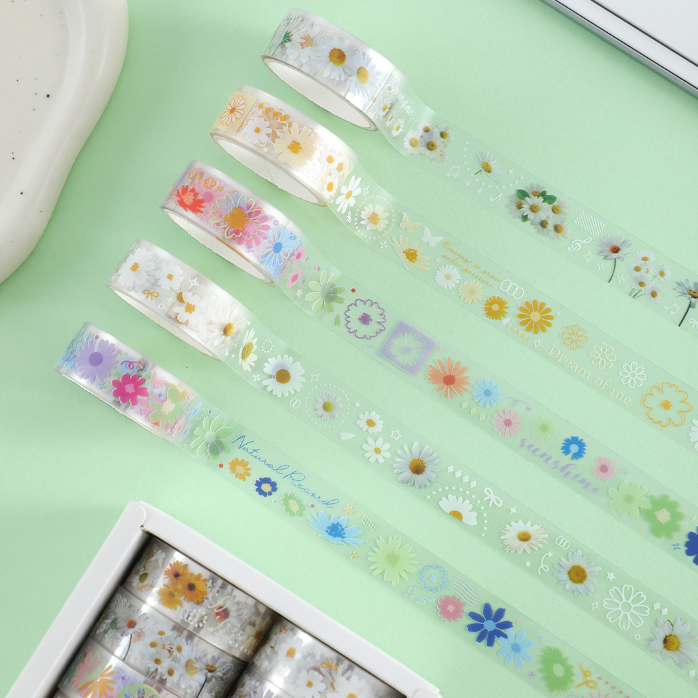 10 Rolls Daisy PET Masking Tap - đánh giá và giá Art Craft Diy