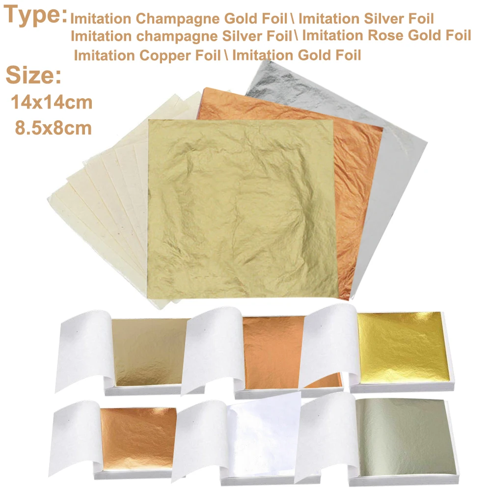 100Pc Colored Golds Leaf Sheet - đánh giá và giá Art Craft With Leaves