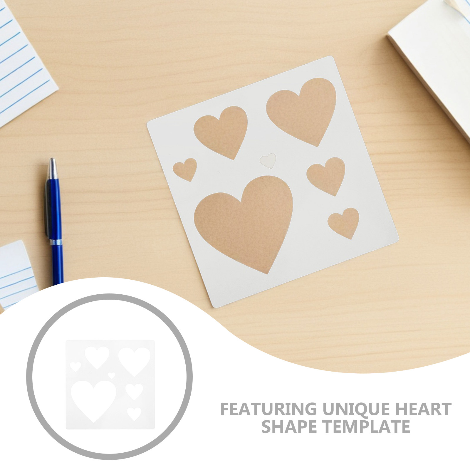 30Pcs DIY Template Heart Stenc - đánh giá và giá Art Craft Template