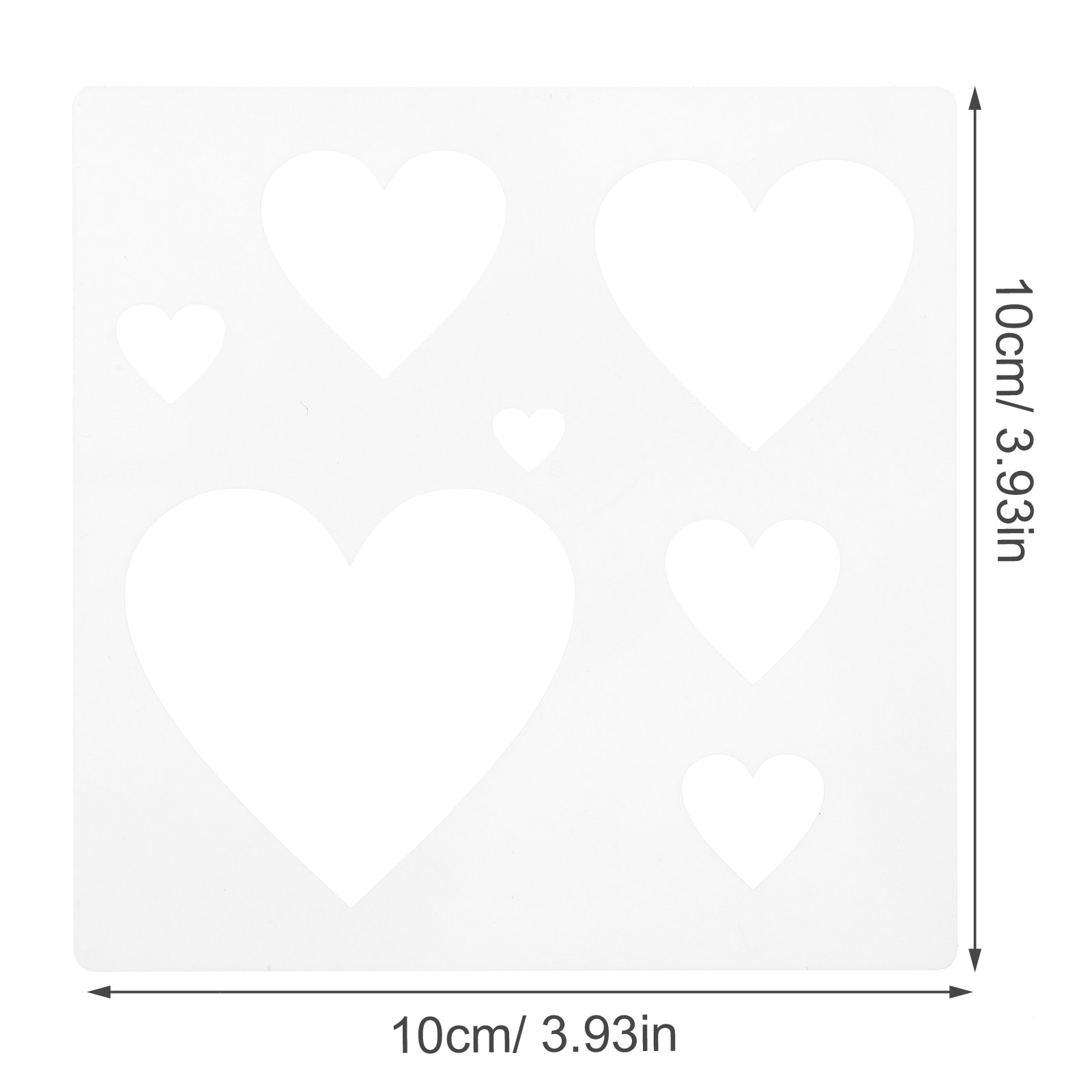 30Pcs DIY Template Heart Stenc - đánh giá và giá Art Craft Template