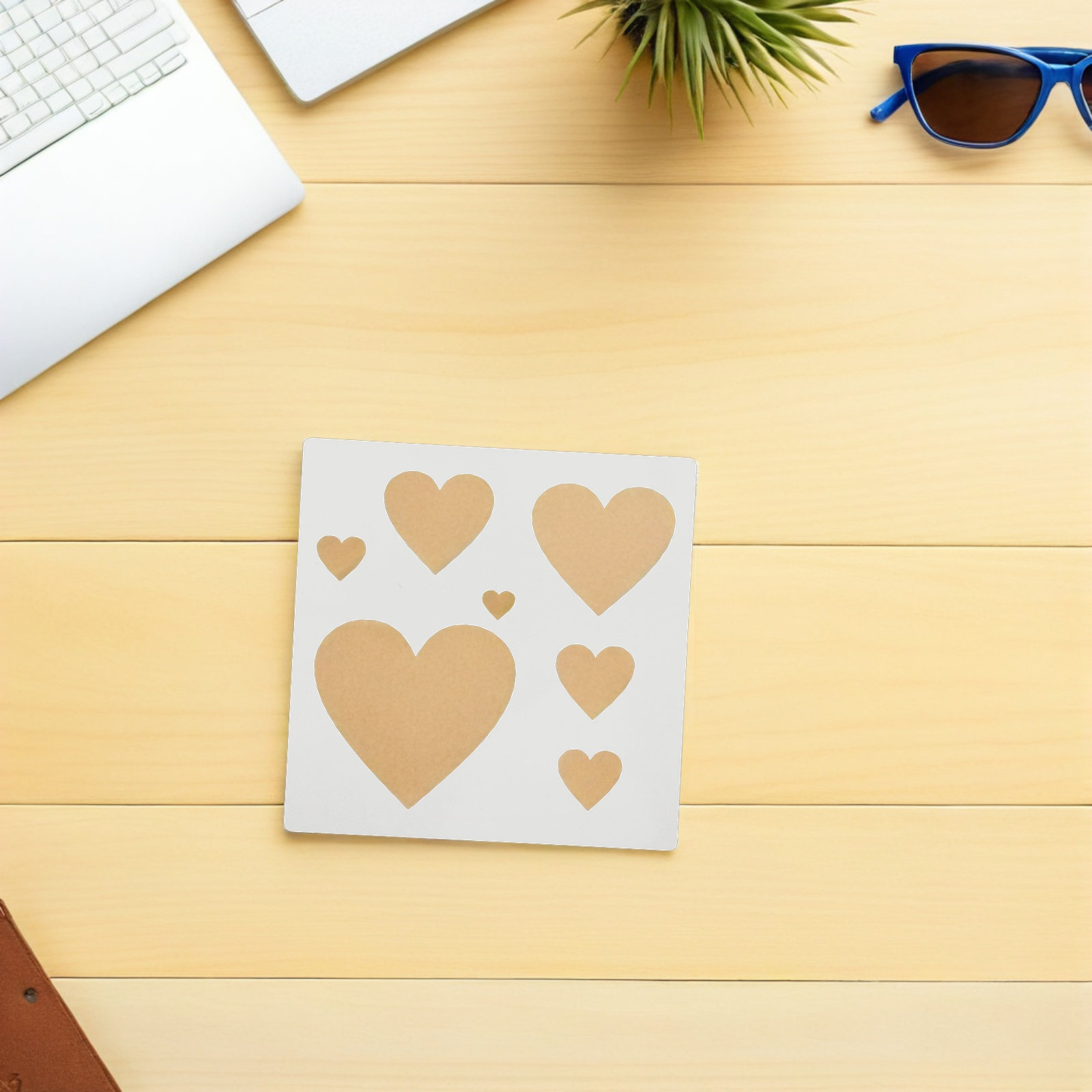 30Pcs DIY Template Heart Stenc - đánh giá và giá Art Craft Template