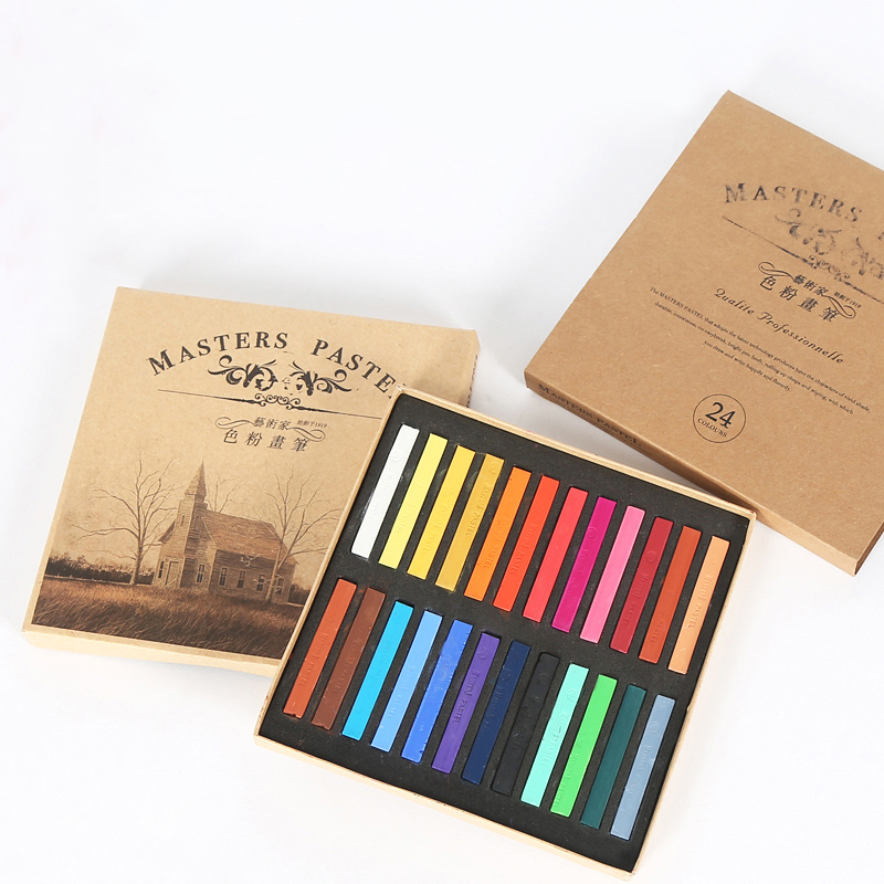 Crayons Soft Dry Pastel 12/24/ - đánh giá và giá Chalk Pastel Set