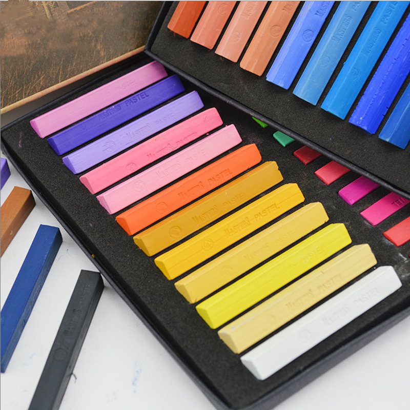 Crayons Soft Dry Pastel 12/24/ - đánh giá và giá Chalk Pastel Set