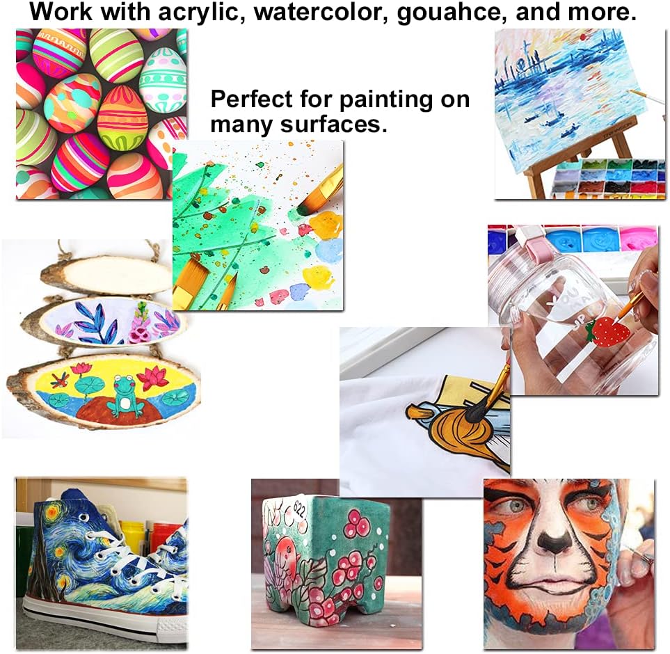 20pcs Art Paint Brush Set for  - đánh giá và giá Art And Craft With Paint