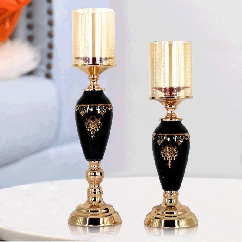 Candlestick ornament metal gla - đánh giá và giá Art Craft Restaurant
