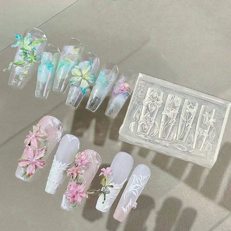 3D Mold Silicone Nail Art Deco - đánh giá và giá Art Craft Template